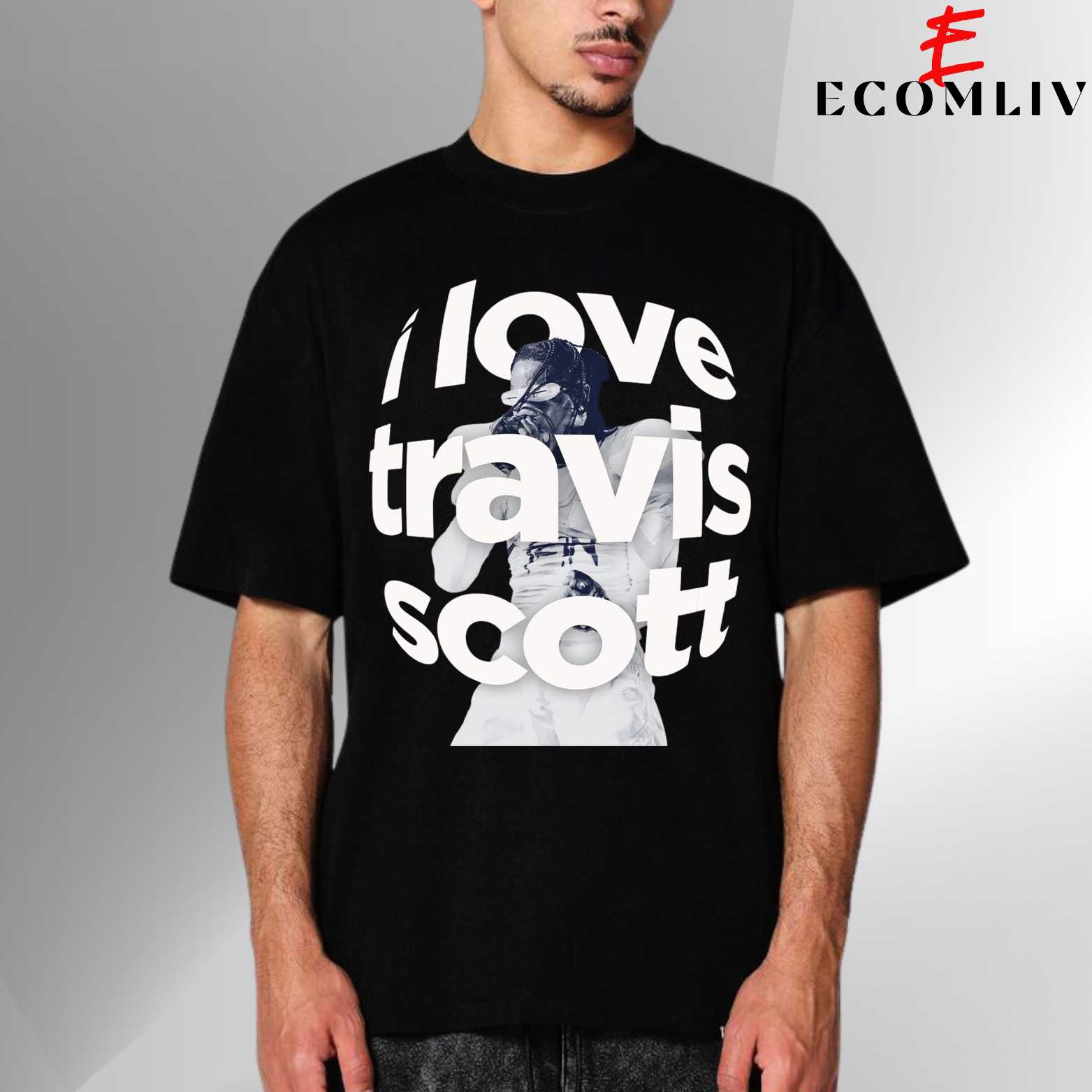 I Love Travis Scott Tee, Unisex Hip Hop T Shirt, Fan Gift Apparel